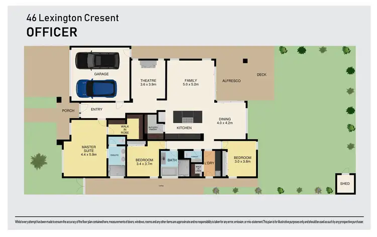 Floorplan of Homely house listing, 46 Lexington Cresent, Officer VIC 3809