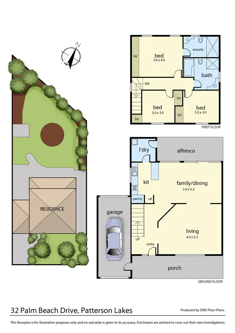Floorplan of Homely house listing, 32 Palm Beach Drive, Patterson Lakes VIC 3197