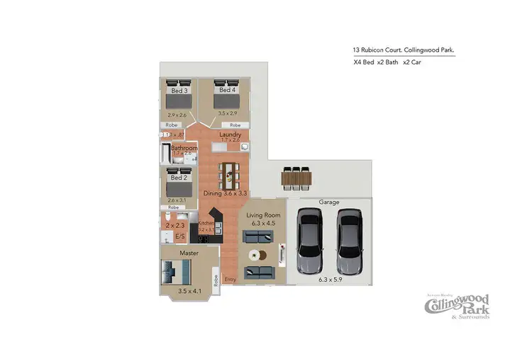 Floorplan of Homely house listing, 13 Rubicon Court, Collingwood Park QLD 4301