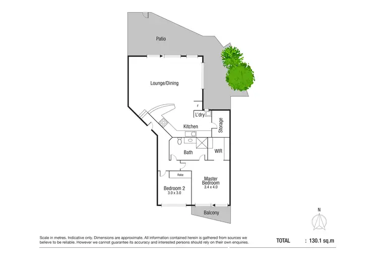 Floorplan of Homely unit listing, 2/263 RIVERSIDE BOULEVARD, Douglas QLD 4814