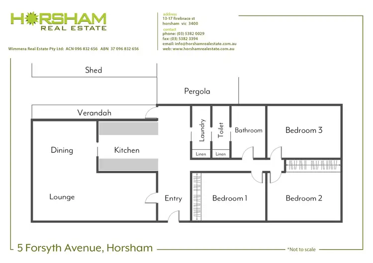 Floorplan of Homely house listing, 5 Forsyth Avenue, Horsham VIC 3400
