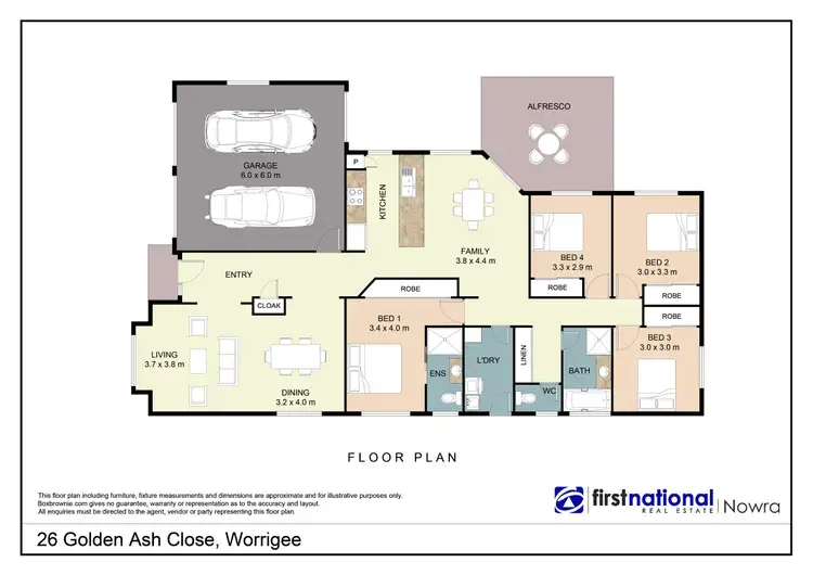 Floorplan of Homely house listing, 26 Golden Ash Close, Worrigee NSW 2540