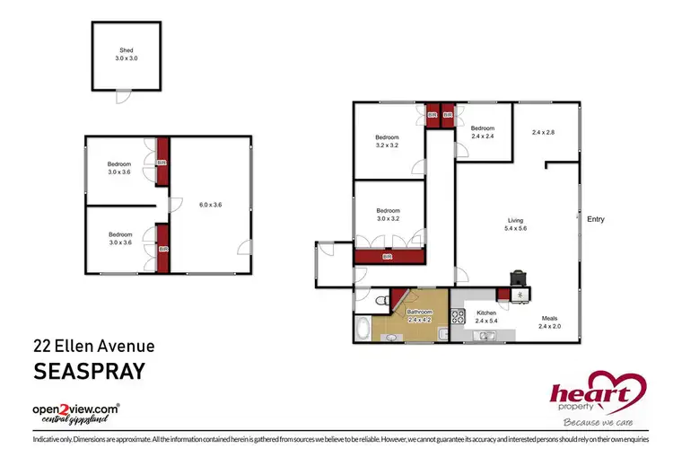Floorplan of Homely house listing, 22 Ellen Avenue, Seaspray VIC 3851