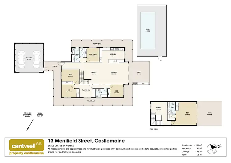 Floorplan of Homely house listing, 13 Merrifield St, Castlemaine VIC 3450
