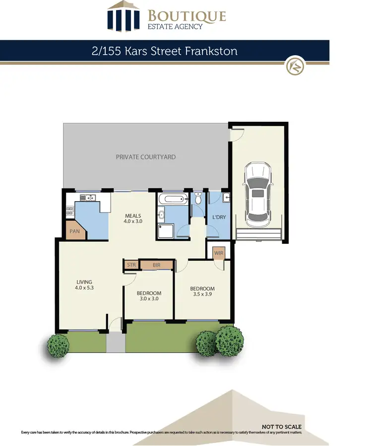 Floorplan of Homely unit listing, 2/155 Kars Street, Frankston South VIC 3199