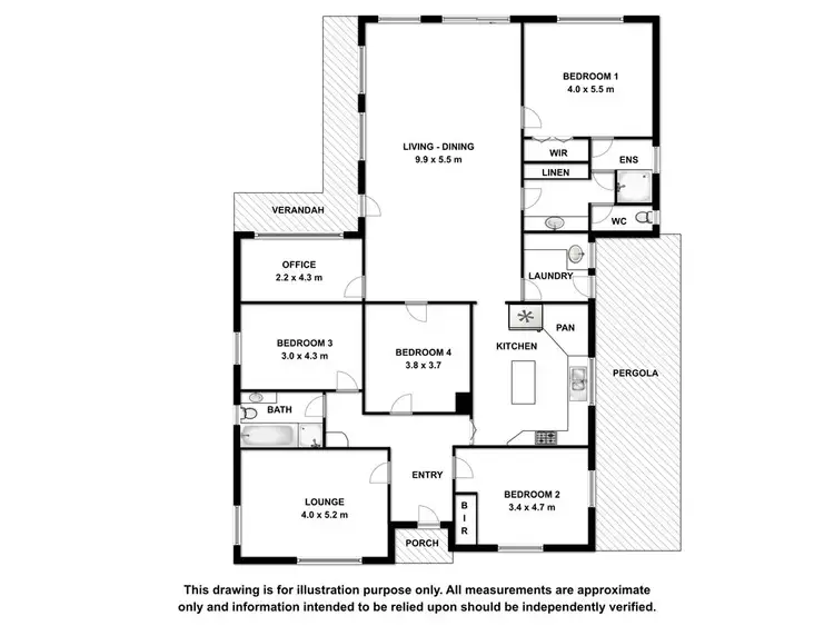 Floorplan of Homely house listing, 5 McRostie Street, Millicent SA 5280