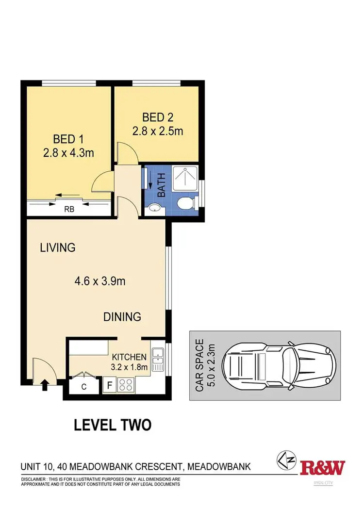 Floorplan of Homely apartment listing, 10/41 Meadow Crescent, Meadowbrook QLD 4131