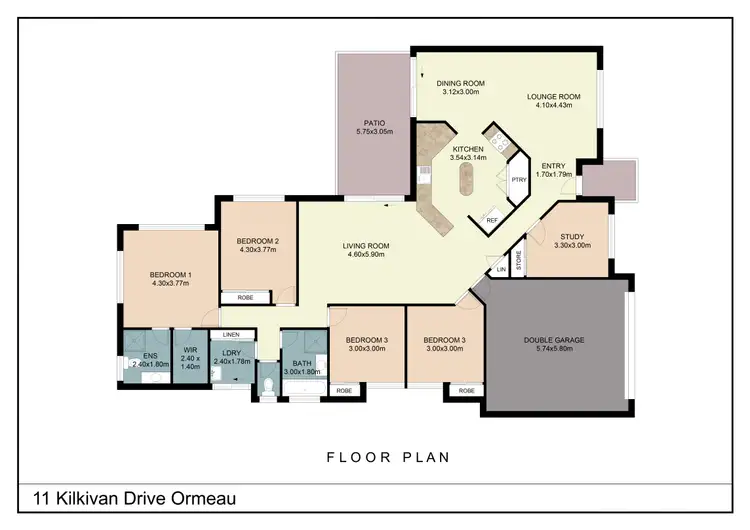 Floorplan of Homely house listing, 11 Kilkivan Drive, Ormeau QLD 4208