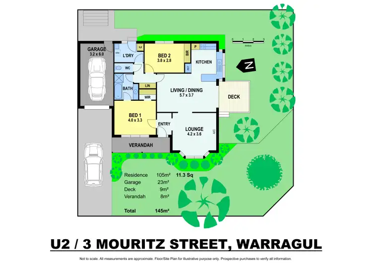 Floorplan of Homely townhouse listing, 2/13 Mouritz Street, Warragul VIC 3820