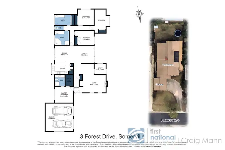 Floorplan of Homely house listing, 3 Forest Drive, Somerville VIC 3912