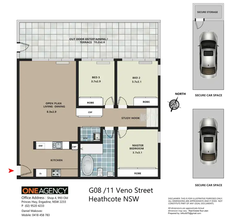 Floorplan of Homely unit listing, 11 Veno Street, Heathcote NSW 2233