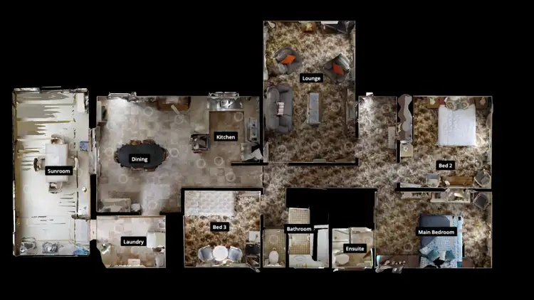 Floorplan of Homely house listing, 6 William Drive, Kangaroo Flat VIC 3555