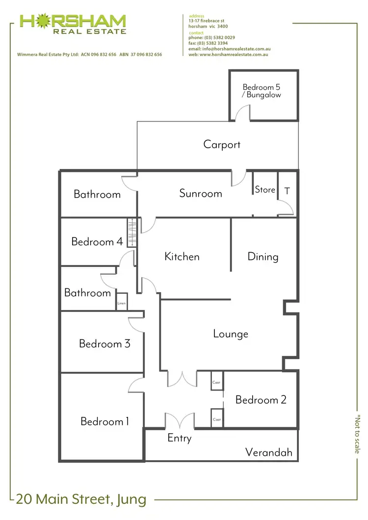 Floorplan of Homely house listing, 20 Main Street, Jung VIC 3401