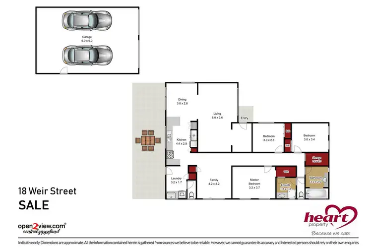 Floorplan of Homely house listing, 18 Weir Street, Sale VIC 3850
