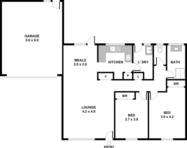 Floorplan of Homely unit listing, Unit 37/77-79 Bayswater Road, Croydon VIC 3136