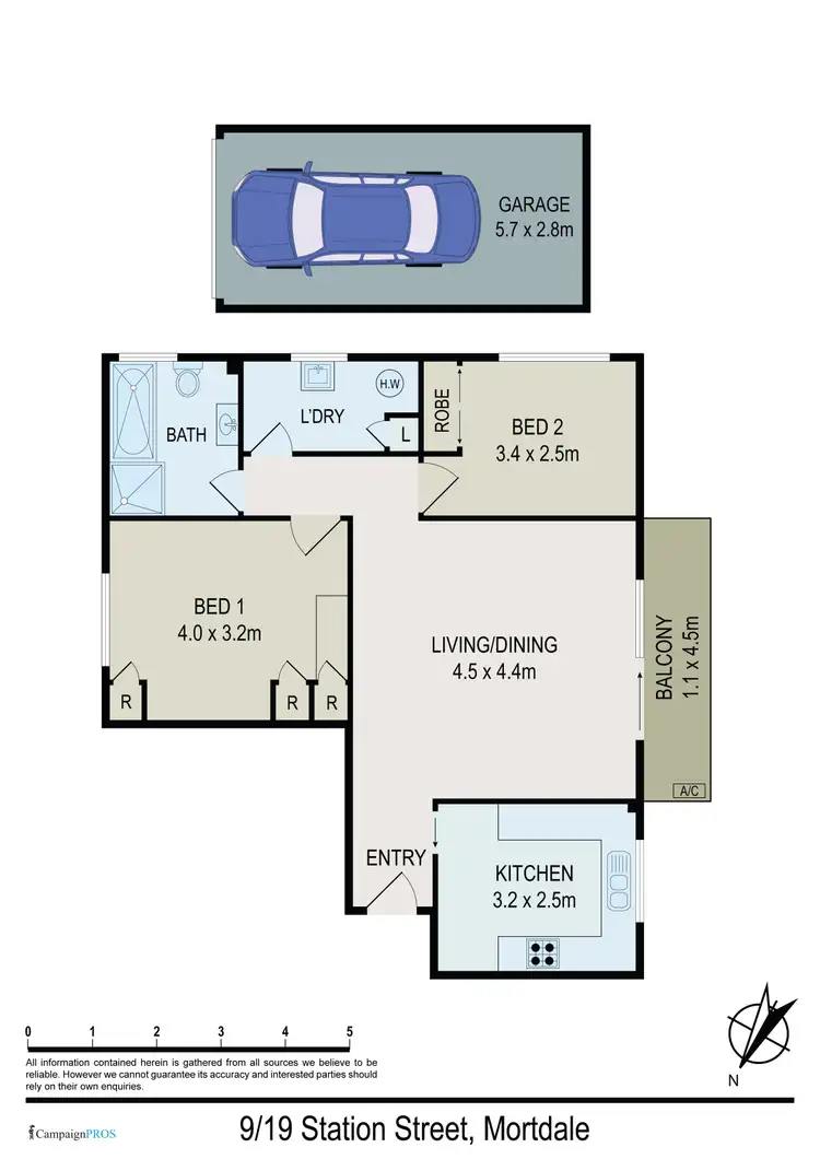 Floorplan of Homely unit listing, 9/19 Station Street, Mortdale NSW 2223
