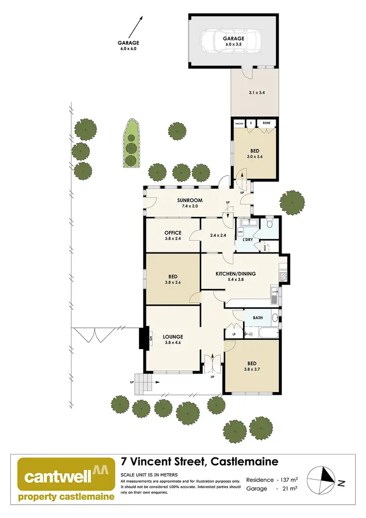 Floorplan of Homely house listing, 7 Vincent Street, Castlemaine VIC 3450