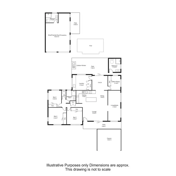 Floorplan of Homely house listing, 13 WARNER STREET, Manunda QLD 4870