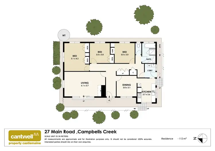 Floorplan of Homely house listing, 27 Main Road, Campbells Creek VIC 3451