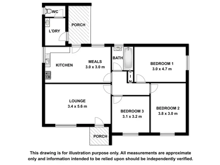 Floorplan of Homely house listing, 351 Tantanoola Road, Tantanoola SA 5280
