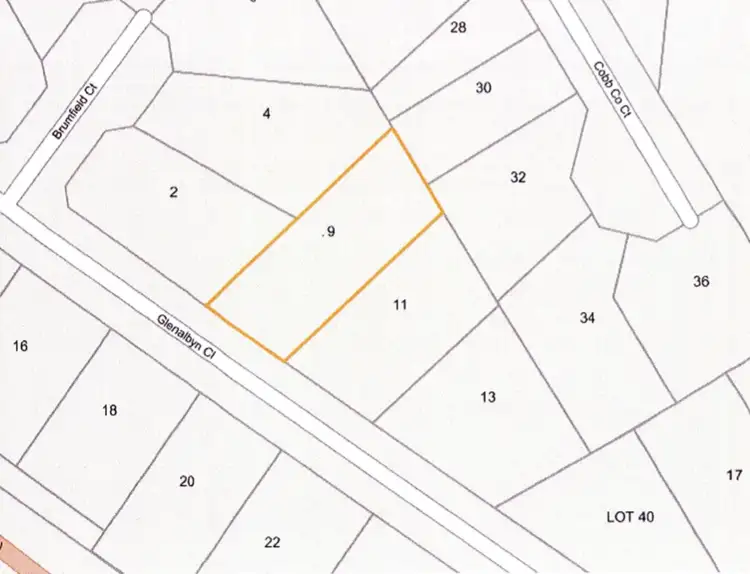 Floorplan of Homely land listing, 9 Glenalbyn Close, Strathalbyn SA 5255