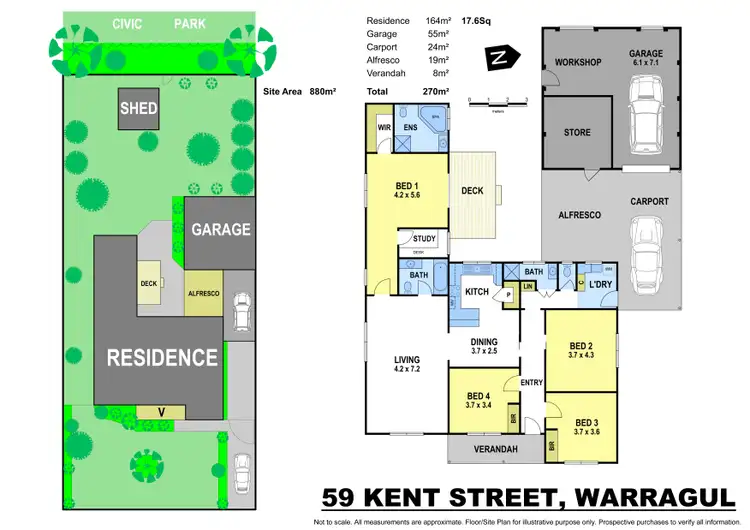 Floorplan of Homely house listing, 59 KENT STREET, Warragul VIC 3820