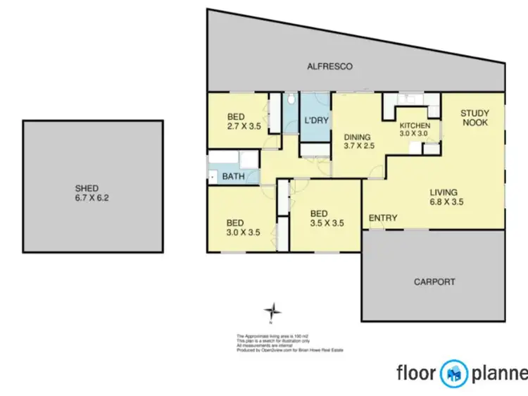 Floorplan of Homely house listing, 29 Latimer Street, Benalla VIC 3672