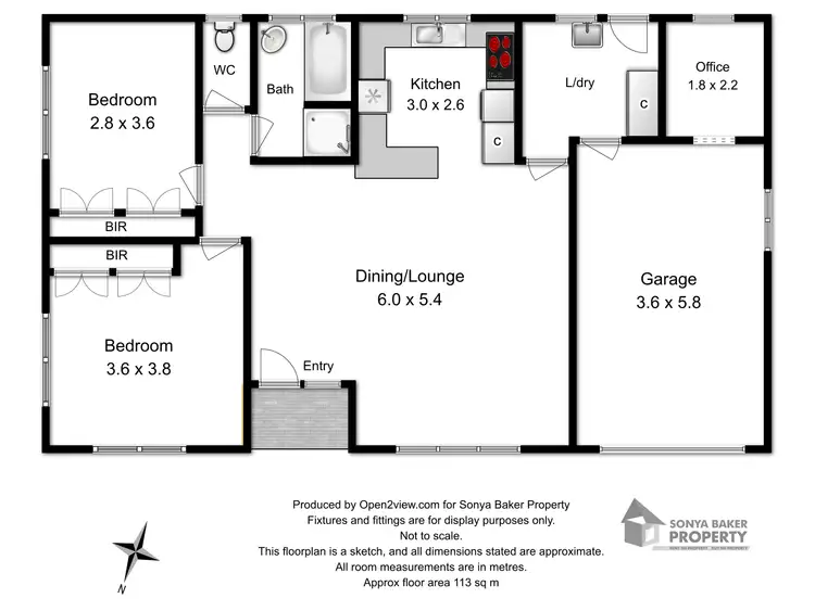 Floorplan of Homely unit listing, 1/16 Reid Street, Wynyard TAS 7325