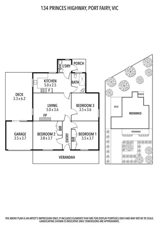 Floorplan of Homely house listing, 134 Princes Highway, Port Fairy VIC 3284