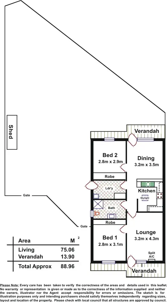 Floorplan of Homely unit listing, 4/8 Nairne Court, Noarlunga Downs SA 5168