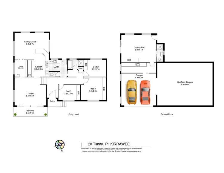 Floorplan of Homely house listing, 20 Timaru Place, Kirrawee NSW 2232