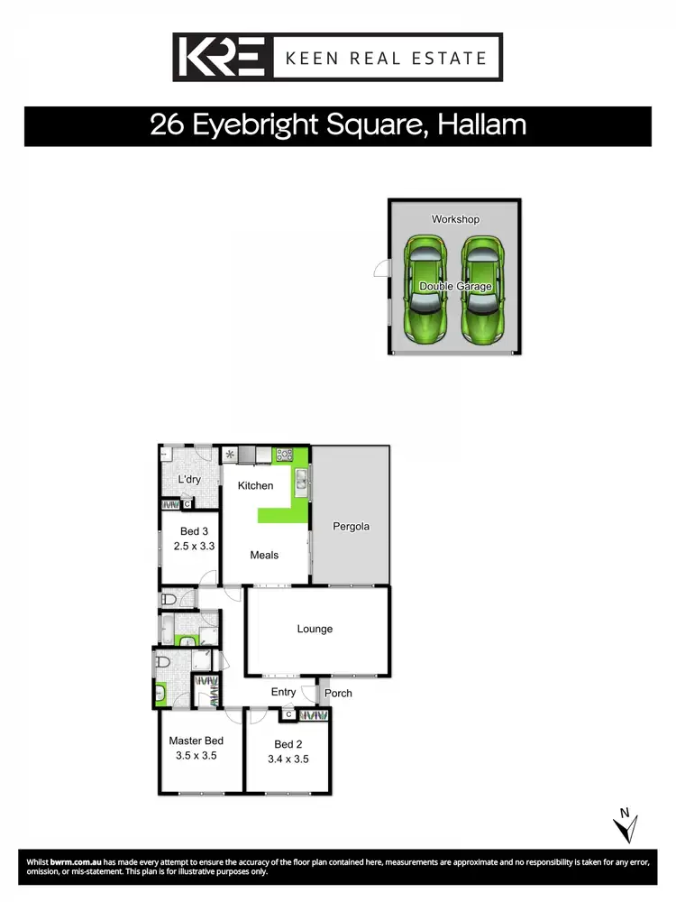 Floorplan of Homely house listing, 26 Eyebright Square, Hallam VIC 3803