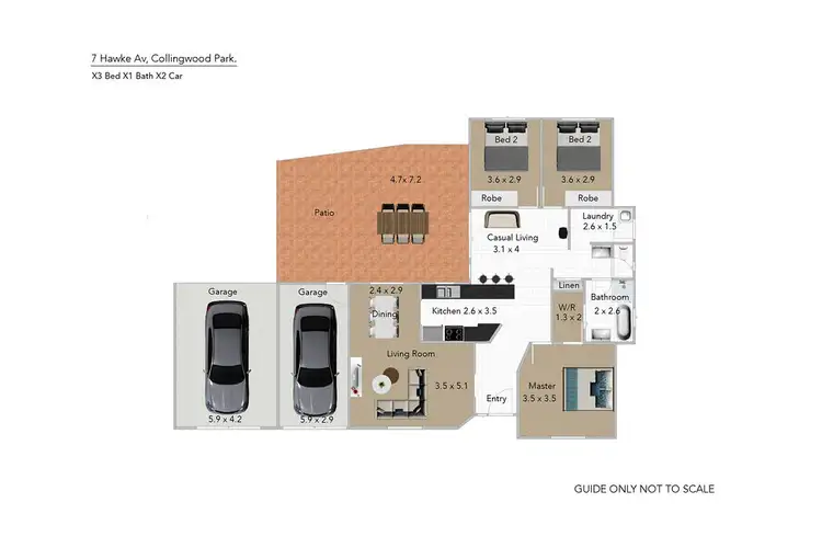 Floorplan of Homely house listing, 7 HAWKE AVENUE, Collingwood Park QLD 4301