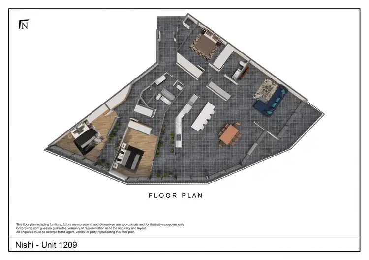 Floorplan of Homely apartment listing, 1209/25 Edinburgh Ave, City ACT 2601