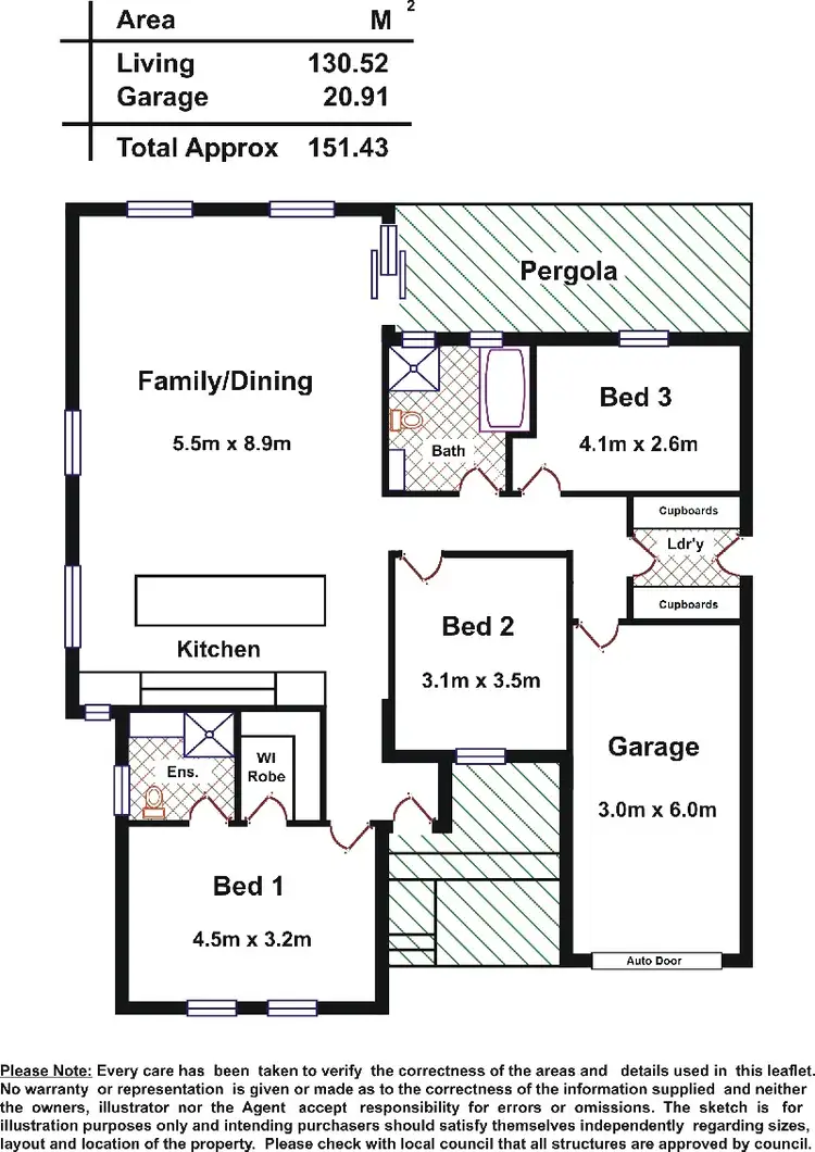 Floorplan of Homely house listing, 13 DORADILLA AVENUE, Seacombe Gardens SA 5047