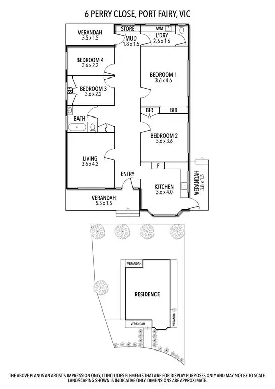 Floorplan of Homely house listing, 7 Perry Close, Port Fairy VIC 3284