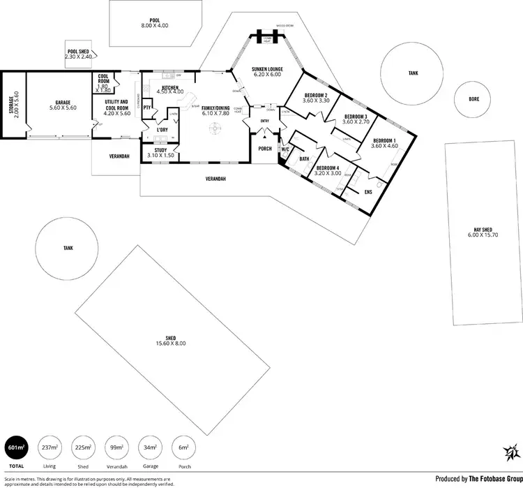 Floorplan of Homely rural property listing, 235 Anderson Road, Echunga SA 5153