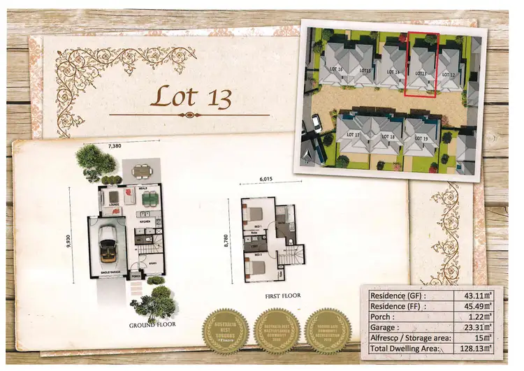 Floorplan of Homely townhouse listing, 6/93 Arbour Boulevard, Burnside Heights VIC 3023