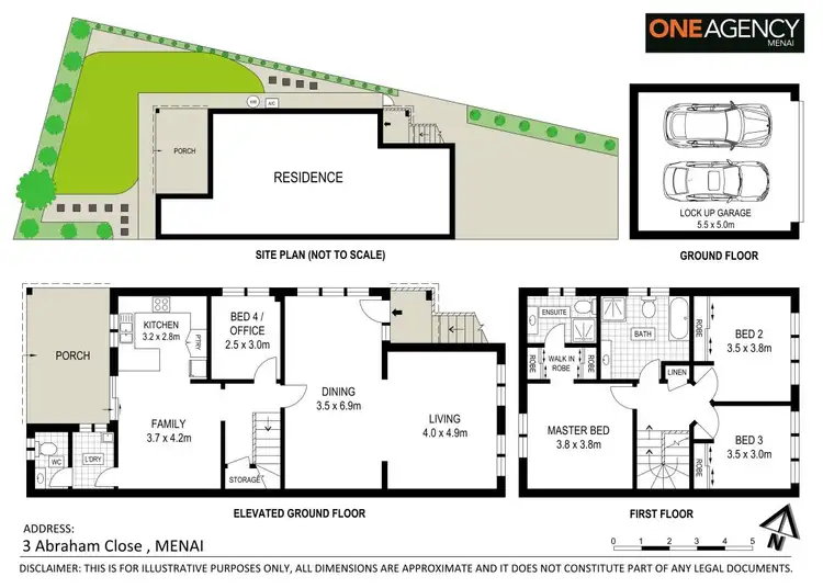Floorplan of Homely house listing, 3 Abraham Close, Menai NSW 2234
