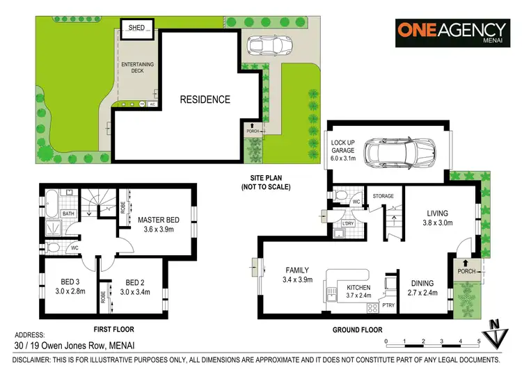 Floorplan of Homely townhouse listing, 30/19 Owen Jones Row, Menai NSW 2234