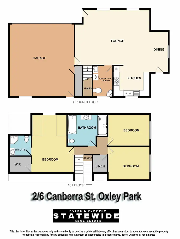 Floorplan of Homely townhouse listing, 2/6 Canberra Street, Oxley Park NSW 2760