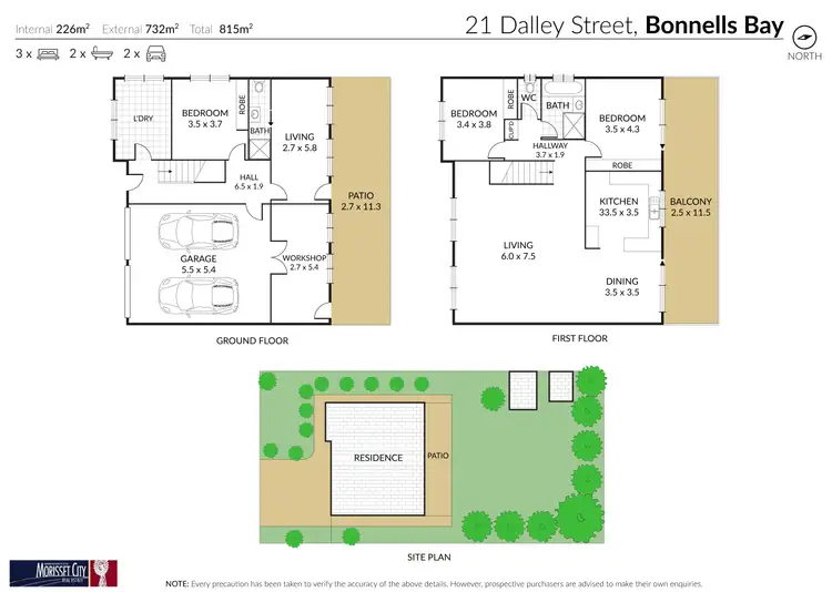 Floorplan of Homely house listing, 21 Dalley Street, Bonnells Bay NSW 2264