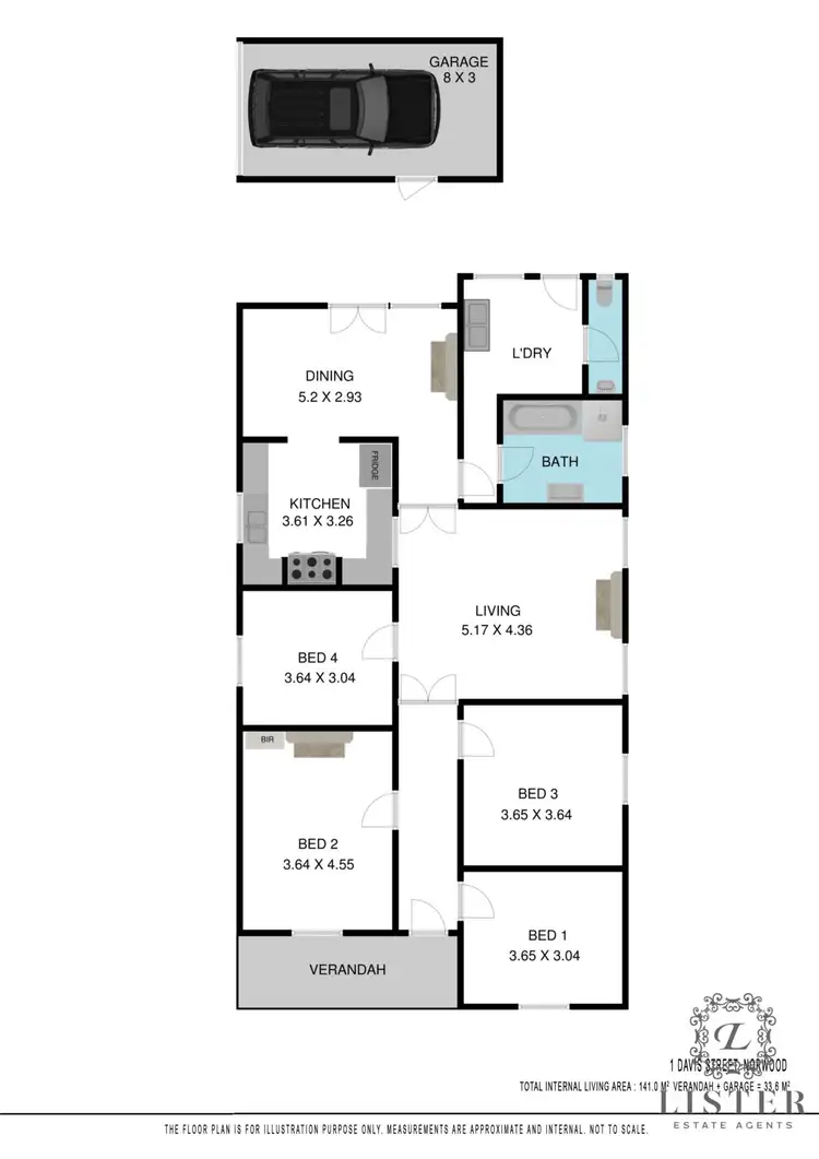Floorplan of Homely house listing, 1 Davis Street, Norwood SA 5067
