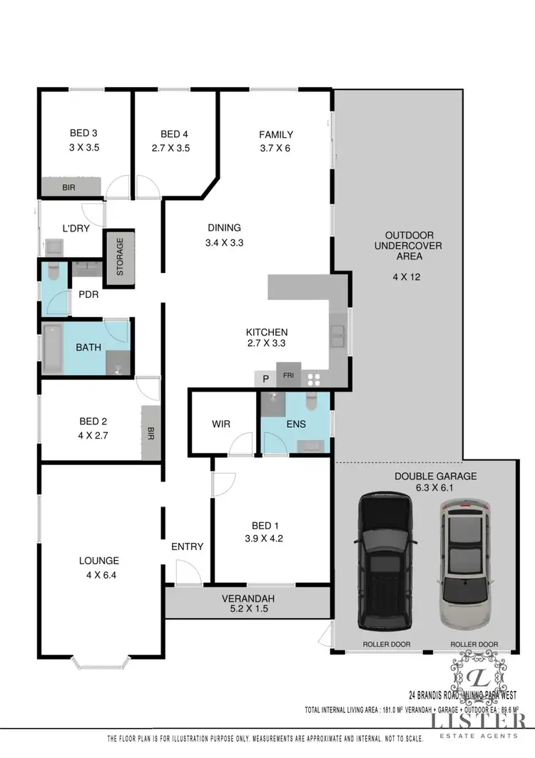 Floorplan of Homely house listing, 24 Brandis Road, Munno Para West SA 5115