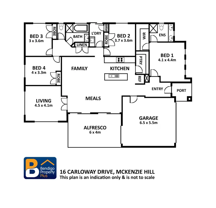 Floorplan of Homely house listing, 16 Carloway Street, Mckenzie Hill VIC 3451