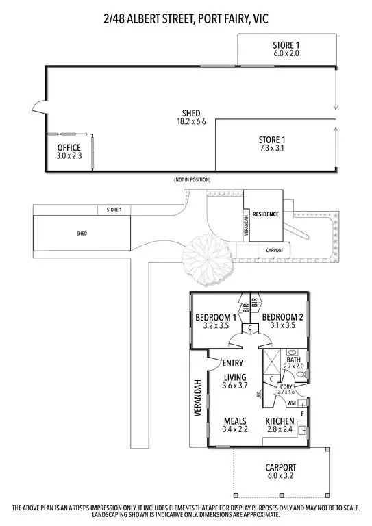 Floorplan of Homely house listing, 2/48 Albert Street, Port Fairy VIC 3284