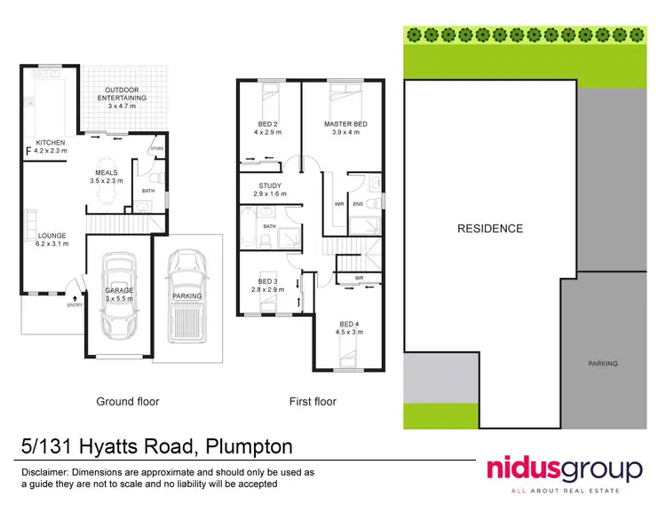 Floorplan of Homely townhouse listing, 5/131 Hyatts Road, Plumpton NSW 2761