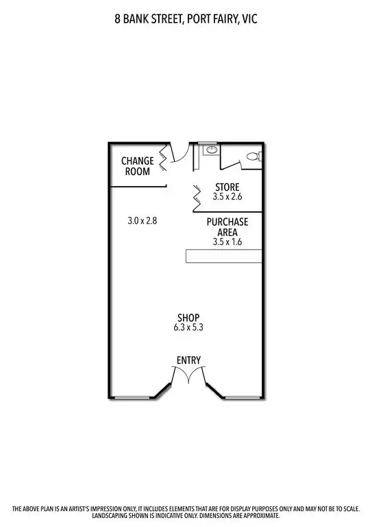 Floorplan of Homely house listing, 2/8 Bank Street, Port Fairy VIC 3284