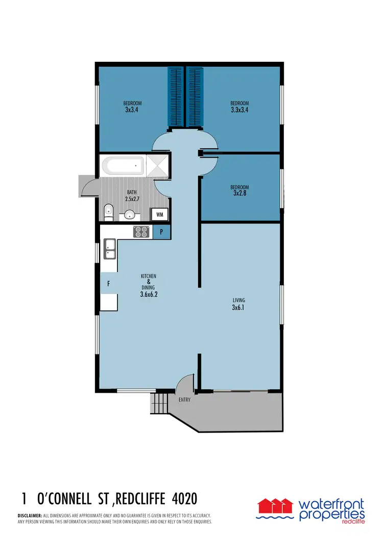 Floorplan of Homely house listing, 1 O'Connell Street, Redcliffe QLD 4020