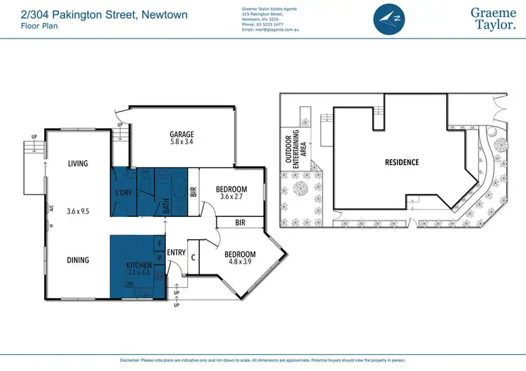 Floorplan of Homely townhouse listing, 2/304 Pakington Street, Newtown VIC 3220